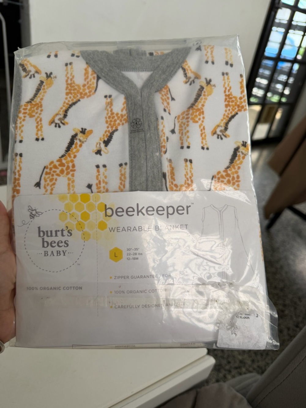 Burt's Bees Baby Beekeeper Sleeping Sac - Giraffe Print, Organic Cotton